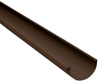 Желоб водосточный, Grand Line Ø 125 мм, L=3000 мм, PU Matte, RAL 8017