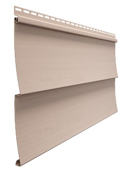 Виниловый сайдинг Docke Ёлочка D5C, L=3000×254 мм. серия Standart, цвет: Крем-брюле