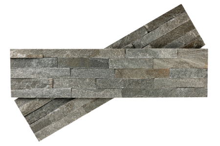 Сланец, 3D панель из камня, 600х150 мм, Classic Grey Slate, 8 шт/уп
