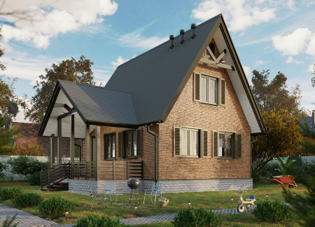 Битумная черепица, Docke, Premium, Шеффилд цвет: черника, 3 м² / уп.