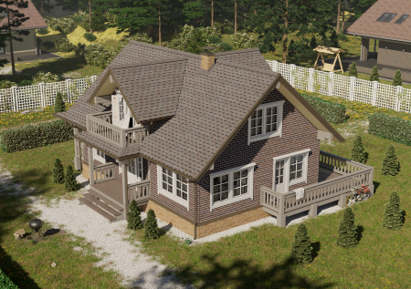 Фасадная плитка Docke Premium, Brick, уп 2.0 м² цвет: зрелый каштан