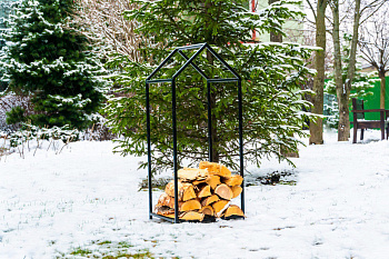 Дровница Домик, 370х340 мм, H=920 мм