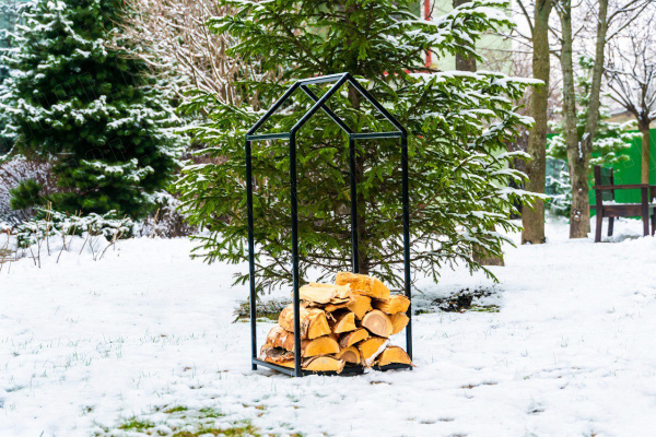 Дровница Домик, 370х340 мм, H=920 мм