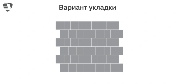 Тротуарная плитка Braer Старый город Венусбергер 40 мм 120x160, 160x160, 240x160 мм, прямоугольная, цвет: Color Mix Туман