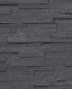 Сланец, 3D панель из камня, 600х150 мм, Classic Black Matt, 8 шт/уп, 0.72 м²