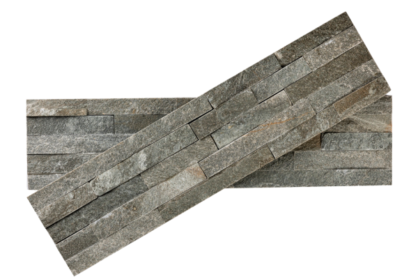Сланец, 3D панель из камня, 600х150 мм, Classic Grey Slate, 8 шт/уп