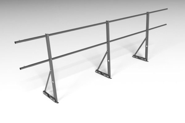 Ограждение кровельное для фальцевой кровли Roofsystems Econom фальц, H=900 мм RAL 7016, L=3000 мм