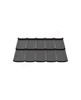 Модульная металлочерепица Ruukki Frigge 0.5 мм, GreenCoat Crown BT, RR 23