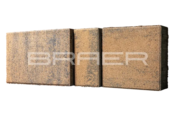 Тротуарная плитка Braer Старый город Ландхаус 60 мм 80х160, 160х160, 240х160 мм, прямоугольная, цвет: Color Mix Техас