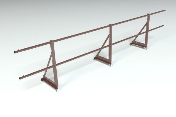 Ограждение кровельное, универсальное Roofsystems Econom, H=600 мм RAL 8017, L=3000 мм