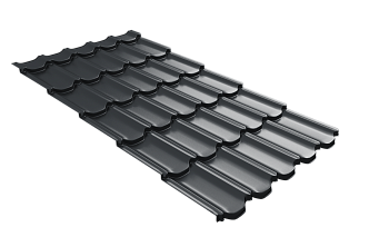 Профиль волновой Grand Line квинта плюс 3D 0.45 мм, PE, RAL 7016