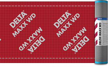 DELTA-MAXX WD энергосберегающая диффузионная мембрана с двумя зонами проклейки, 75 м²