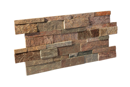 Кварцит, 3D панель из камня, 600х150 мм, Natural Golden