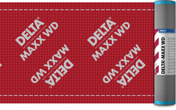 DELTA-MAXX WD энергосберегающая диффузионная мембрана с двумя зонами проклейки, 75 м²