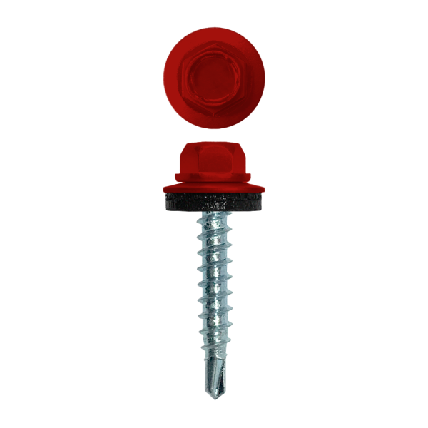 Саморез кровельный, 4.8х29 мм, сверло №1, RAL 3011, уп.250 шт.