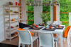 Стол B:Rattan Houston пластиковый под ротанг, 150х90 см цвет: белый