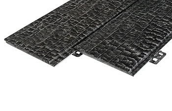 Панель FCSPRO, Декор Wood Click, 10 мм, 190х3000 мм цвет: угольное