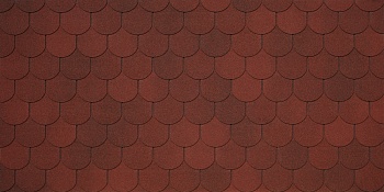 Битумная черепица Tegola Comfort, Assisi цвет: sangiovese 400 / красный Санджовезе, 2.9 м² / уп.