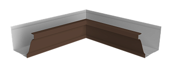 Угол желоба внутренний 90° Vortex Lite, Ø 130 мм, RAL 8017