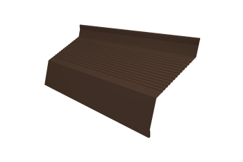 Ламель для забора жалюзи, Milan Gofr, с пленкой 0.45 мм, PE-Double, RAL 8017