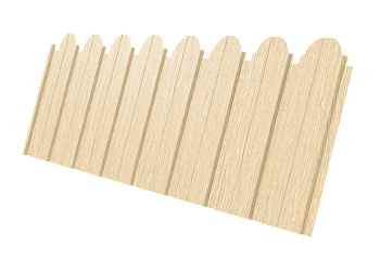 Профилированный лист GL C10 B, фигурный, 0.45 мм, Print Elite, Milky Wood TwinColor Профилированный лист GL C10 B, фигурный, 0.45 мм, Print Elite, Milky Wood TwinColor