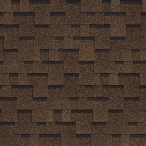 Битумная черепица Shinglas, Фокстрот цвет: дуб, 3 м² / уп.