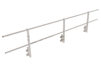 Ограждение кровельное на парапет Roofsystems Econom, H=600 мм RAL 9003, L=3000 мм