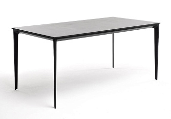 Стол обеденный из HPL 140х80 см, Малага цвет: черный