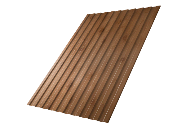 Профилированный лист GL C8 A, 0.45 мм, Print Premium, Pine Wood Fresh