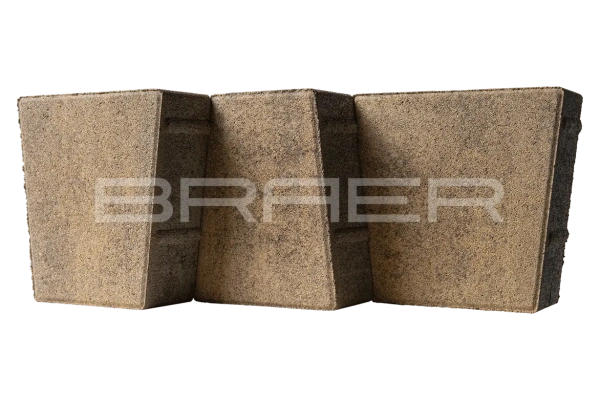 Тротуарная плитка Braer Старый город Веймар 60 мм 128х93х160, 145х110х160, 163х128х160 мм, цвет: Color Mix Прайд