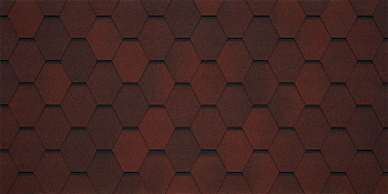 Битумная черепица Tegola Business Unica, Veneto цвет: amarone 410, 2.86 м² / уп.