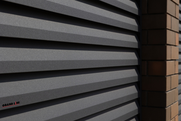 Ламель для забора жалюзи, Tokyo 0.45 мм, Drap, RAL 7024