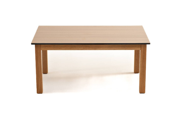 Столик журнальный из HPL, Канны, 90х60 см, H 40 см, основание дуб, цвет столешницы дуб