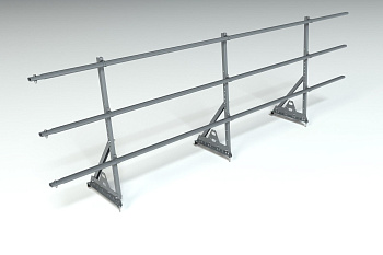 Ограждение кровельное, универсальное Roofsystems Prestige Next, H=900 мм RAL 7024, L=3000 мм