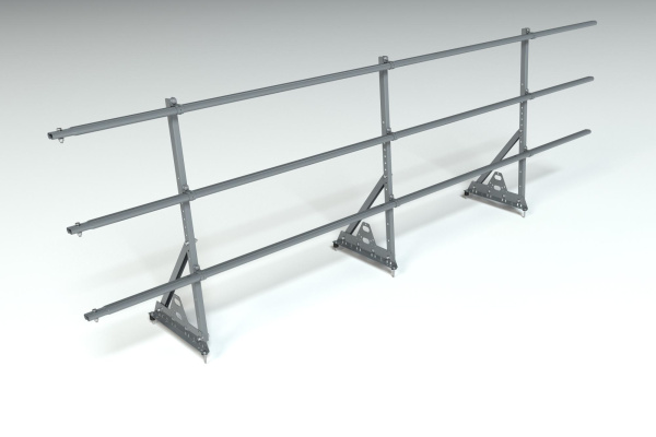 Ограждение кровельное, универсальное Roofsystems Prestige Next, H=900 мм RAL 7024, L=3000 мм