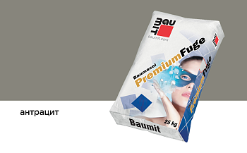 Затирка для швов Baumacol PremiumFuge, 25 кг цвет: графит