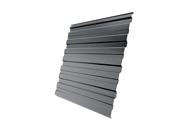 Профилированный лист GL C10 A, 0.45 мм, PE, RAL 9006