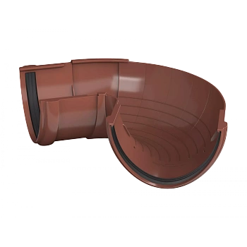 Угол желоба регулируемый 90°-150°, Технониколь пвх, стандарт Ø 125 мм, цвет: красный