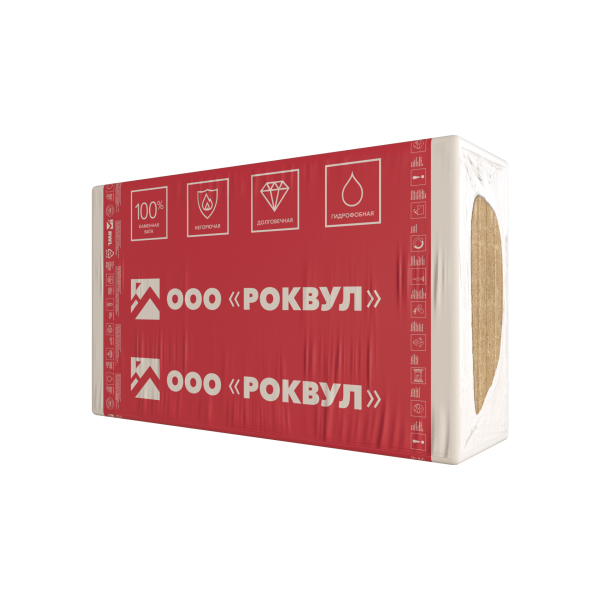 Rockwool ТехБаттс 125, 50х600х1000 мм 3.6 м², 0.18 м³ уп