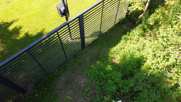 Ламель для забора жалюзи, Milan, с пленкой 0.5 мм, Satin, RAL 7016