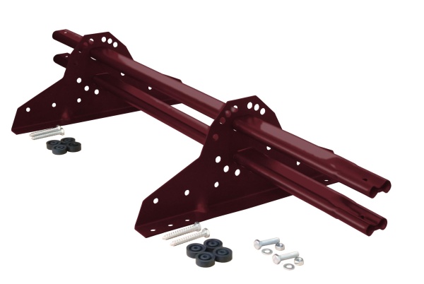 Снегозадержатель Grand Line NEW универсальный,  L=1000 мм, 2 опоры, 2 трубы, овал 42х21 мм. RAL 3005