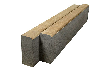 Бордюр тротуарный Braer 200 мм 1000х80 мм, цвет: Color Mix Миндаль
