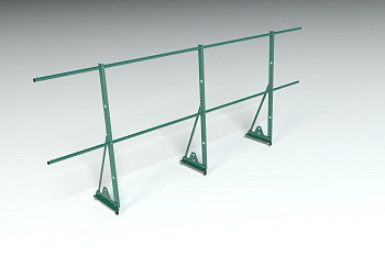 Ограждение кровельное, универсальное Roofsystems Econom Smart, H=1200 мм RAL 6005, L=3000 мм