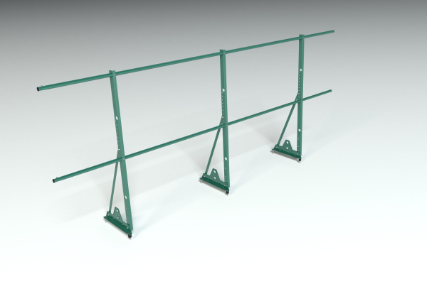 Ограждение кровельное, универсальное Roofsystems Econom Smart, H=1200 мм RAL 6005, L=3000 мм