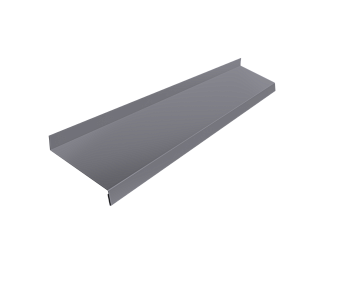 Отлив простой GL, 150 мм 0.7 мм, PE, RAL 7004, L=2000 мм