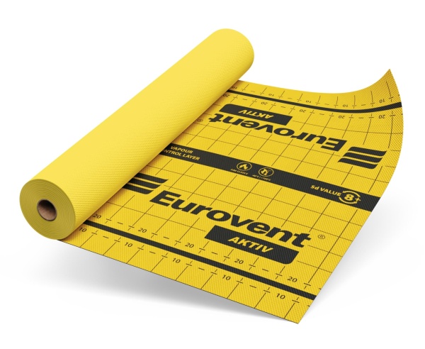Eurovent AKTIV, активная пароизоляционная мембрана, 75 м²