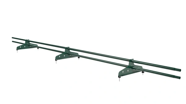 Снегозадержатель универсальный NewLine L=3000 мм, 3 опоры, 2 трубы, круг Ø25 мм, RAL 6005