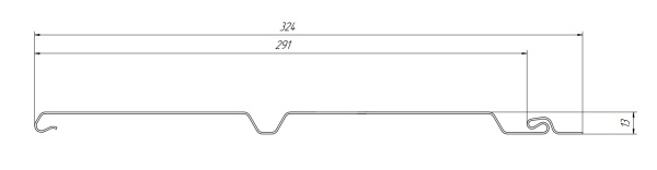 Сайдинг Grand Line, Double-брус, L=3000 мм, серия Premium Acryl, цвет: темный дуб