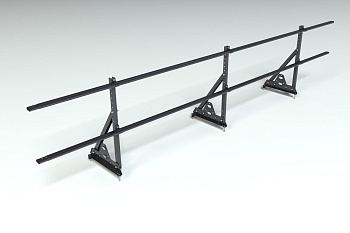 Ограждение кровельное, универсальное Roofsystems Elite Smart, H=600 мм RAL 9005, L=3000 мм
