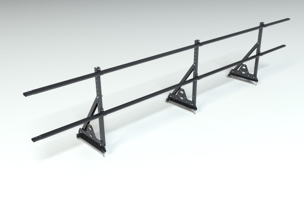 Ограждение кровельное, универсальное Roofsystems Elite Smart, H=600 мм RAL 9005, L=3000 мм